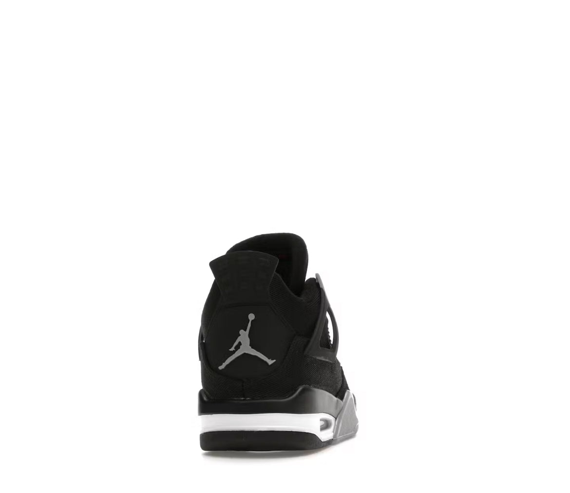 Jordan 4 Retro black canvas