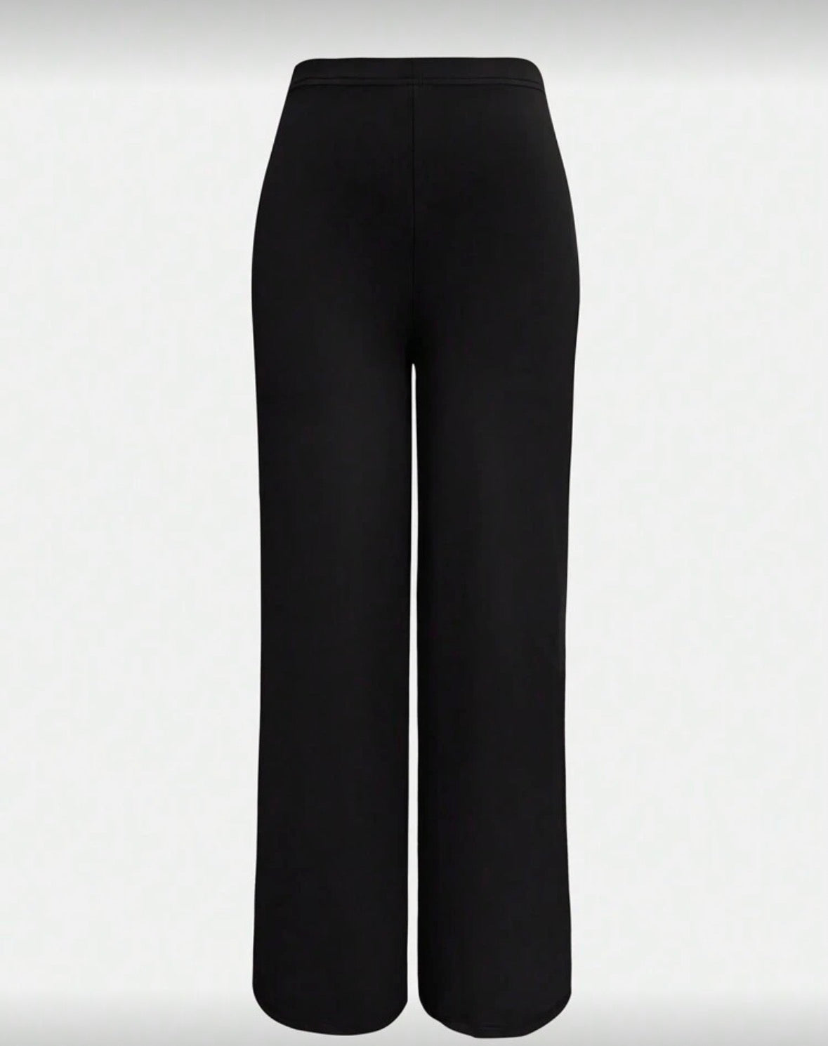 Solid colour elegant loose stringless pants for women