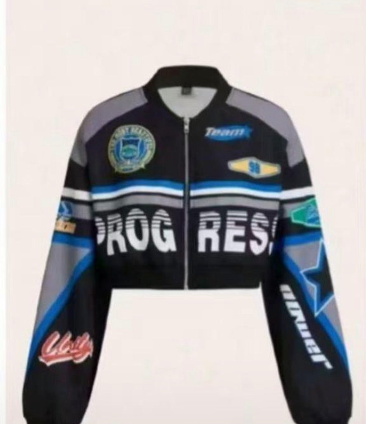 Women's Letter Printed Short Baseball Fall Clothes Women Jacket