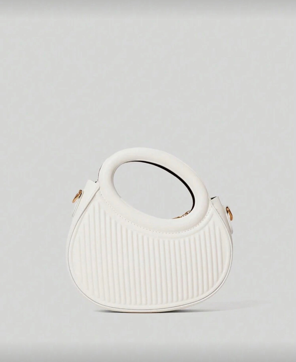 White cute elegant handbag shoulder bag for women