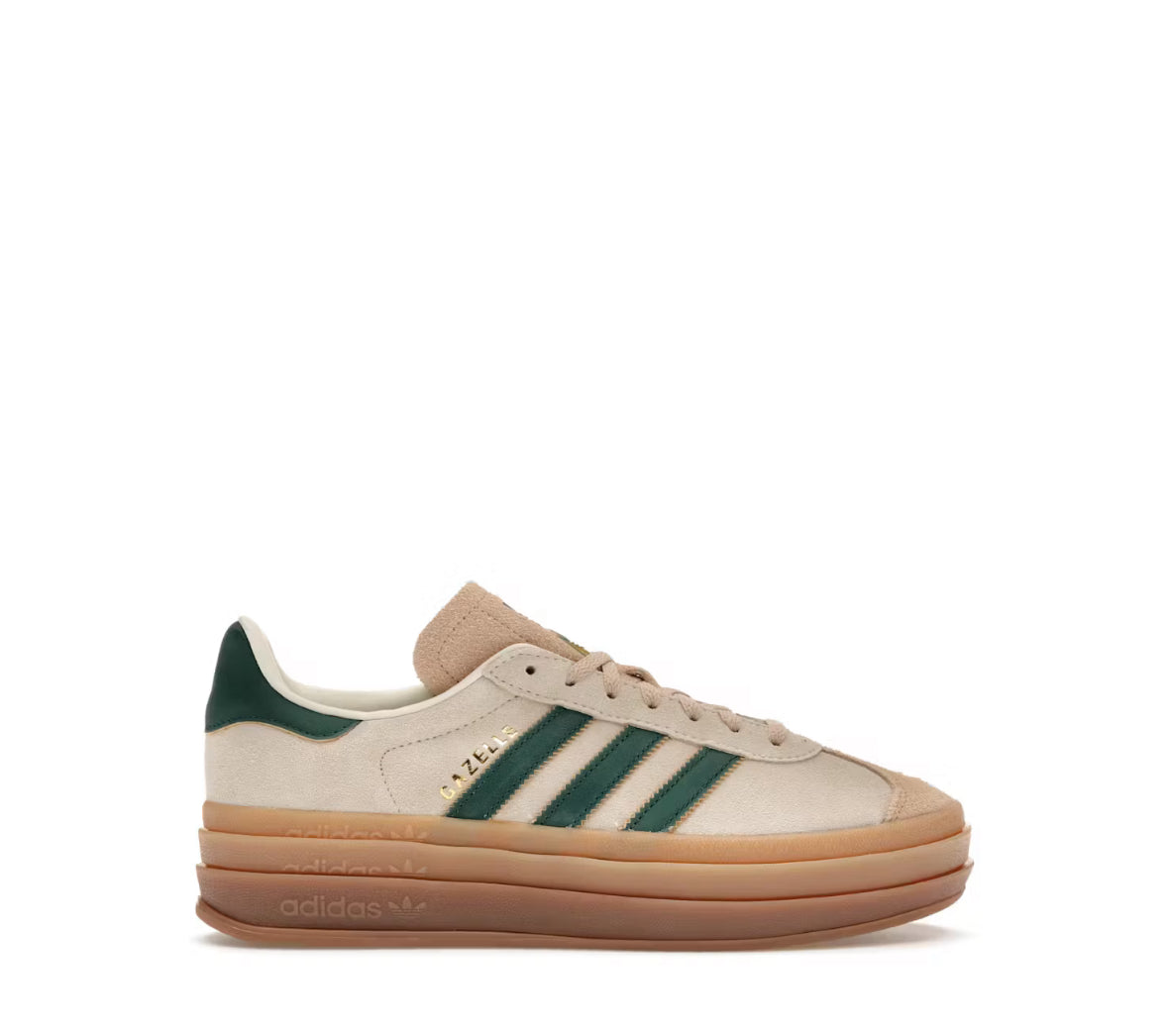 Adidas Gazelle Bold magic beige collegiate green