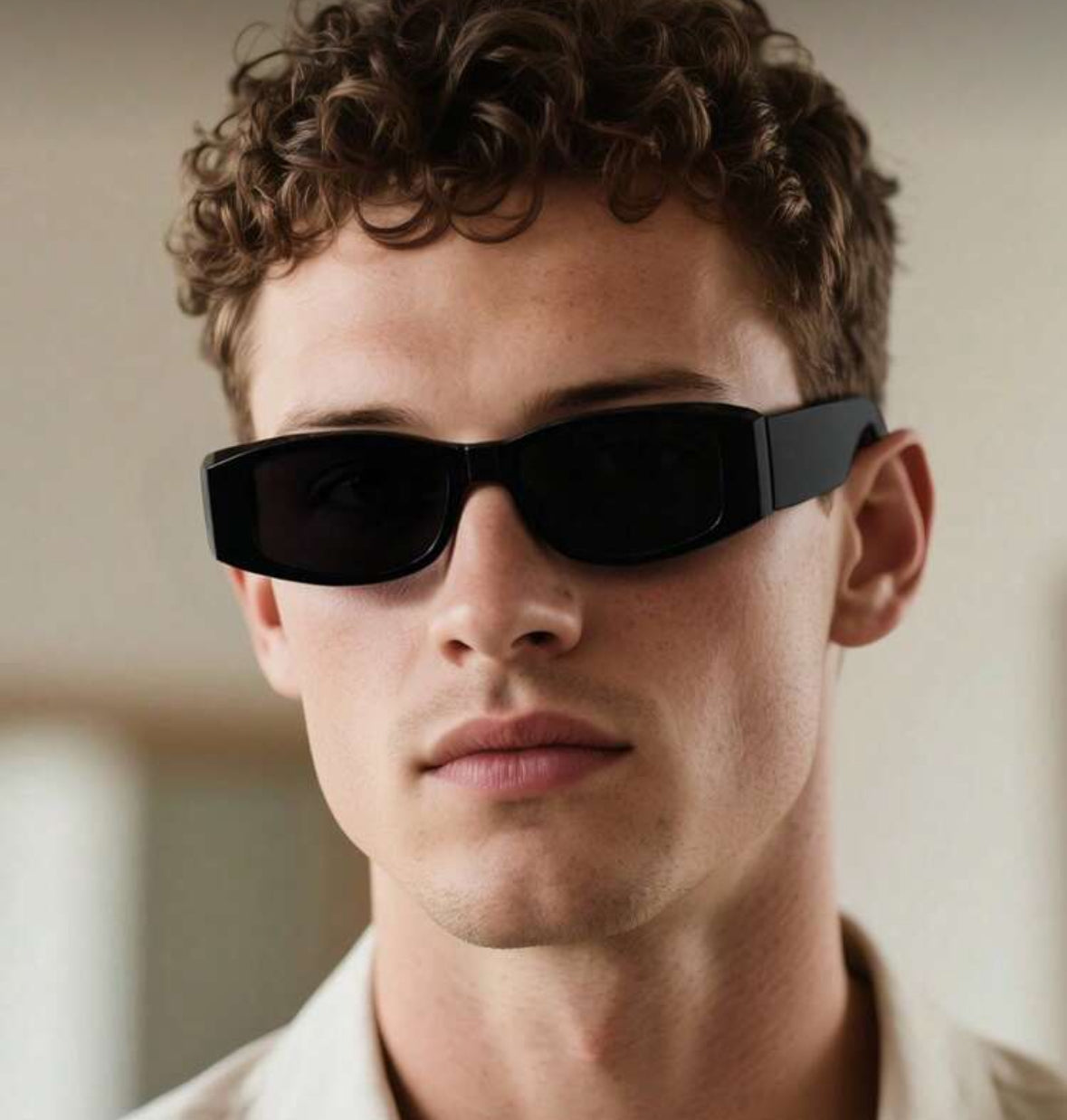 1 Pair Unisex Rectangular Black Simple Fashion Sunglasses