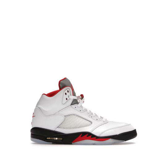 Jordan 5 Retro fire red silver tongue
