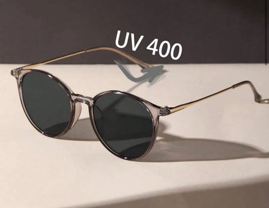 1PC Women Casual Style Plastic Leopard Round UV Protection Sunglasses