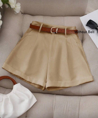 Franclia Casual/Commuting Versatile Solid Color Loose Shorts