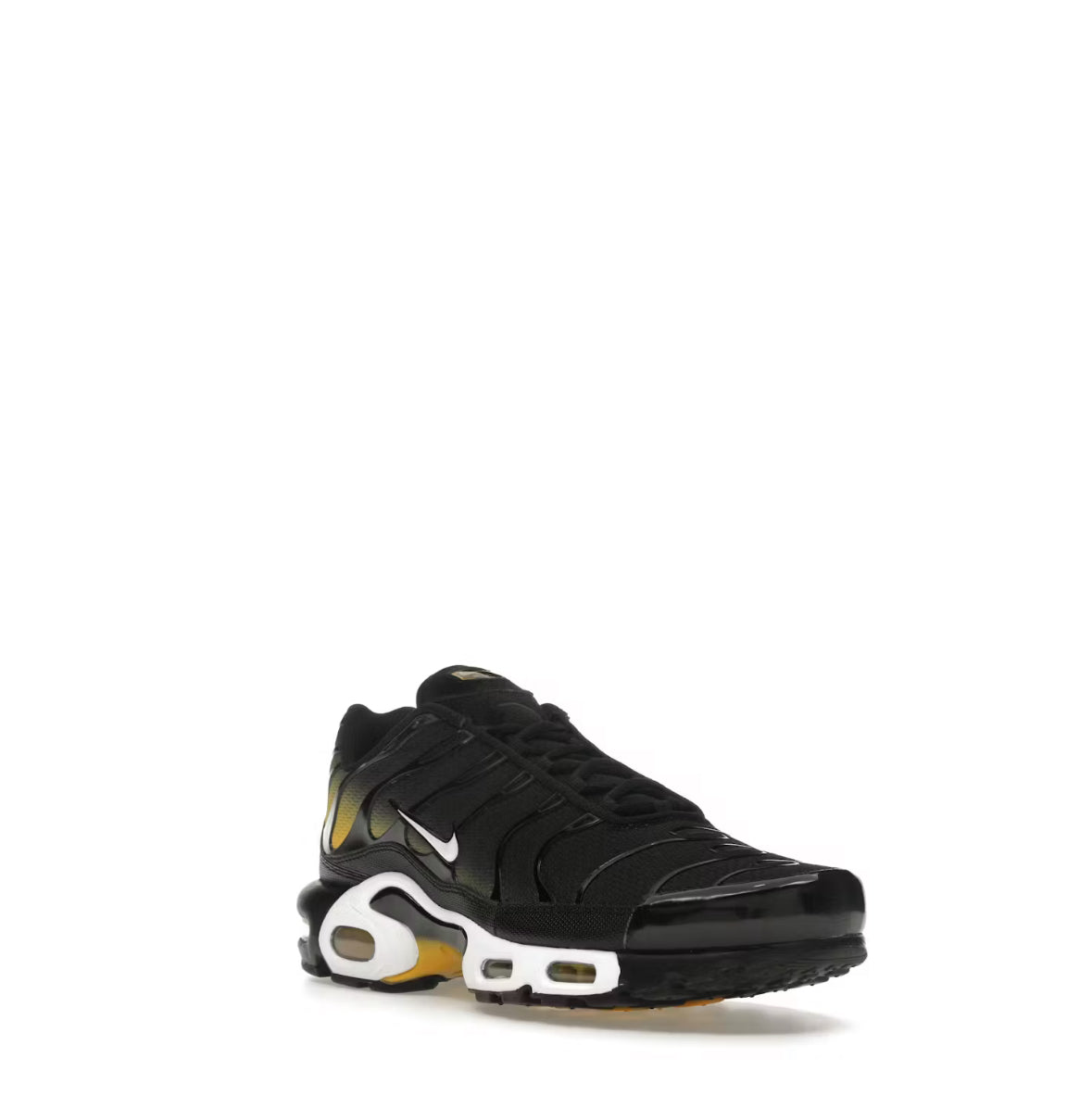 Nike Air Max Plus black university gold white