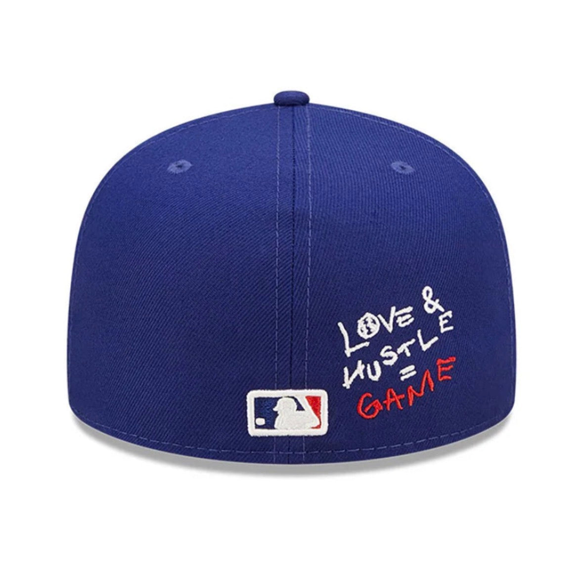 Los Angeles dodgers MLB team heart blue 59Fifty fitted cap