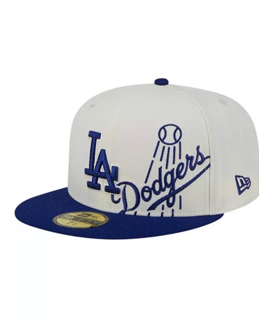 Men’s cream/royal Los Angeles lonestar 59FIFTY fitted hat