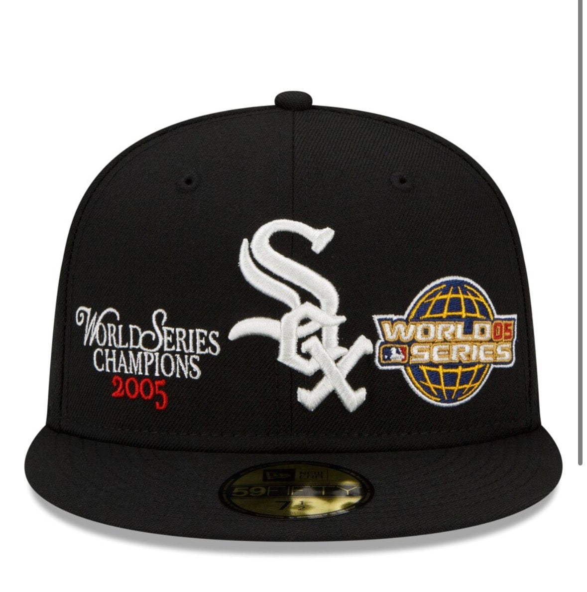 New era Black Chicago White Sox 2005 World Series champions 59Fifty Fitted hat