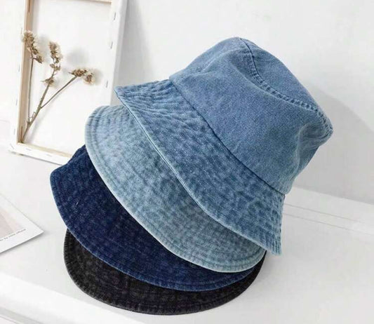 New Fashionable & Personalized Versatile Denim Bucket Hat