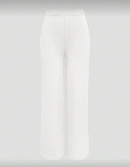 Solid colour elegant  loose stringless pants for women