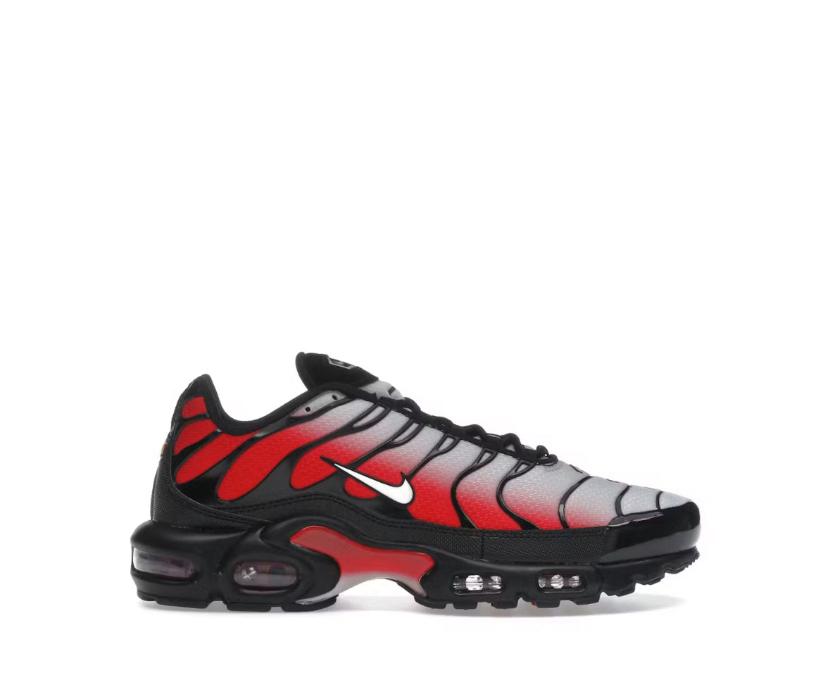 Nike Air Max Plus pure platinum university red  black white