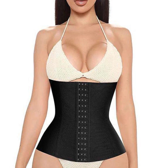 1pc Elegant & Comfortable High Elasticity Steel Boned Waist Trainer For Women