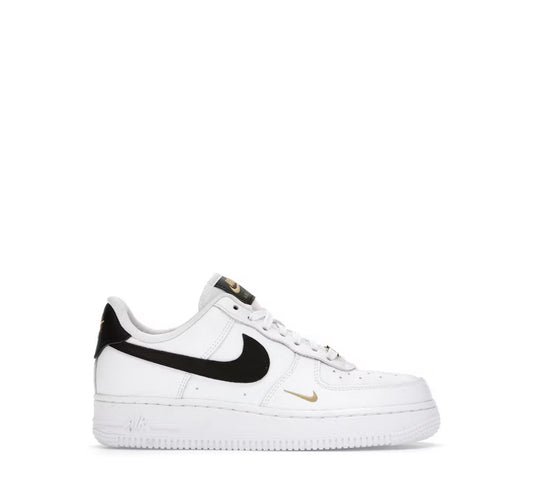 Nike Air Force 1 Low ‘07 Esseential white black gold mini swoosh