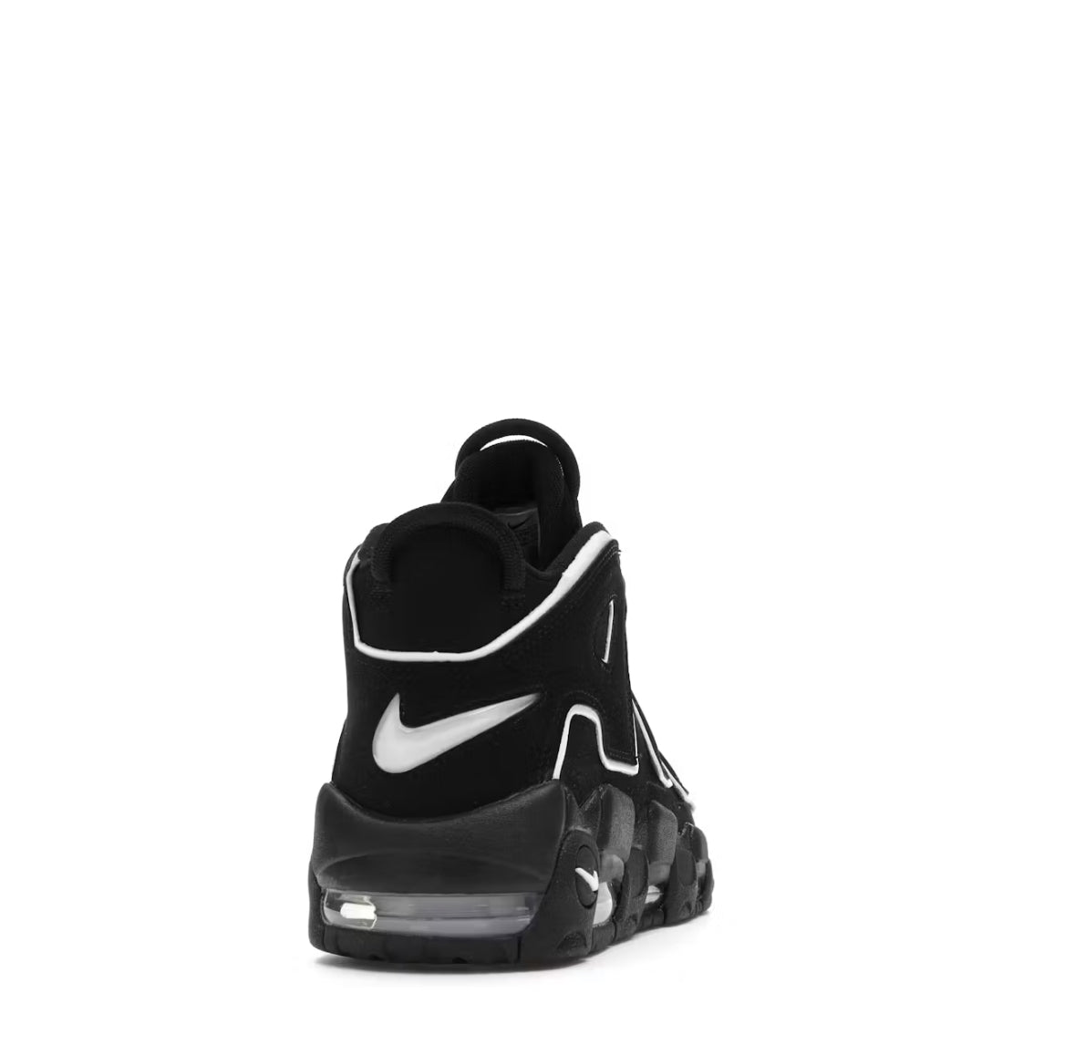 Nike air more uptempo black white