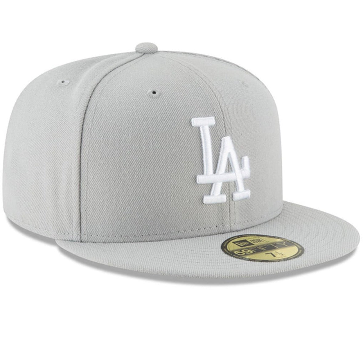 Los Angeles Dodgers new era gray 59Fifty fitted hat
