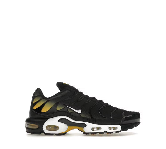 Nike Air Max Plus black university gold white
