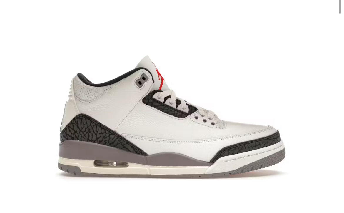 Jordan 3 Retro cement grey