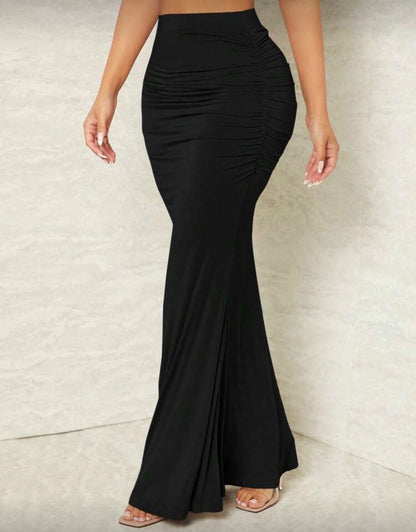 Sexy Ruched High Waist Mermaid Skirt