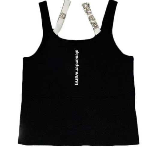 Women’s print short solid colour vest