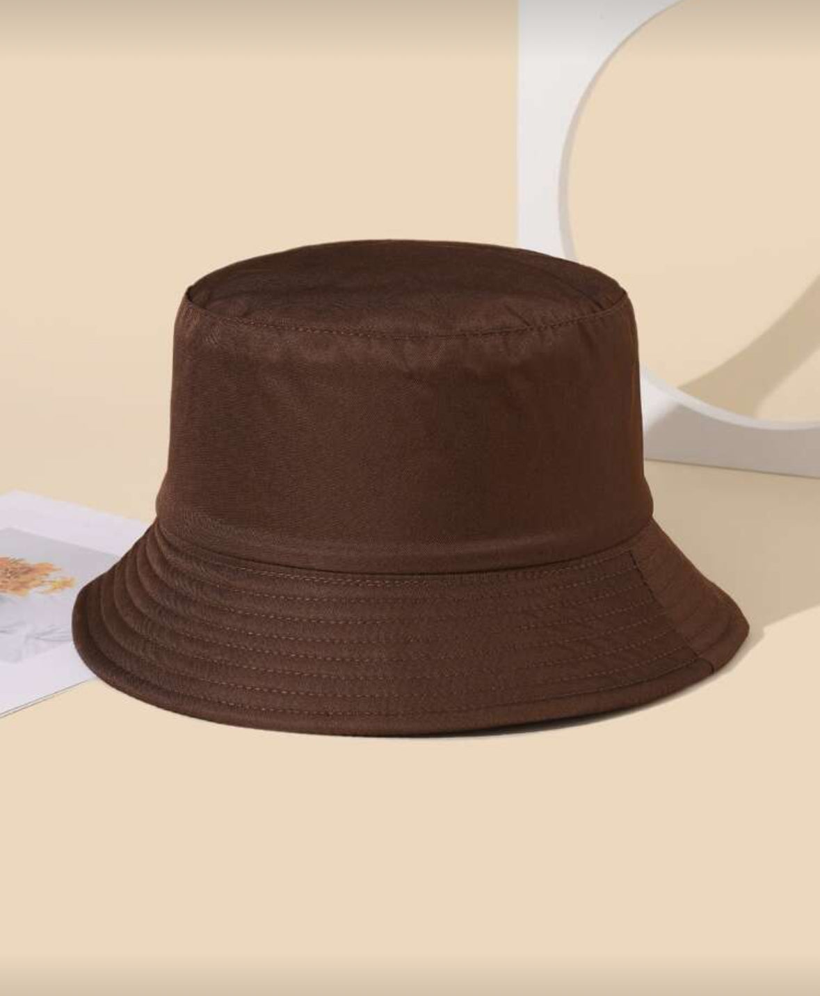 Solid sophisticated bucket hat