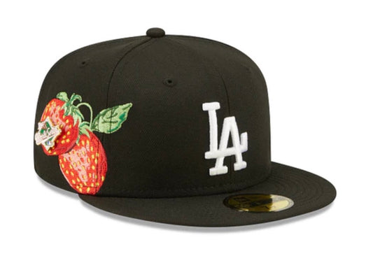 La strawberry black 59Fifty new era fitted hat