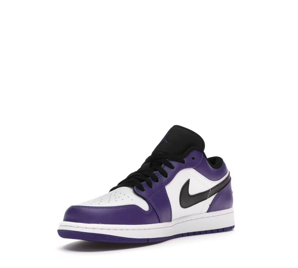 Jordan 1 low court purple white