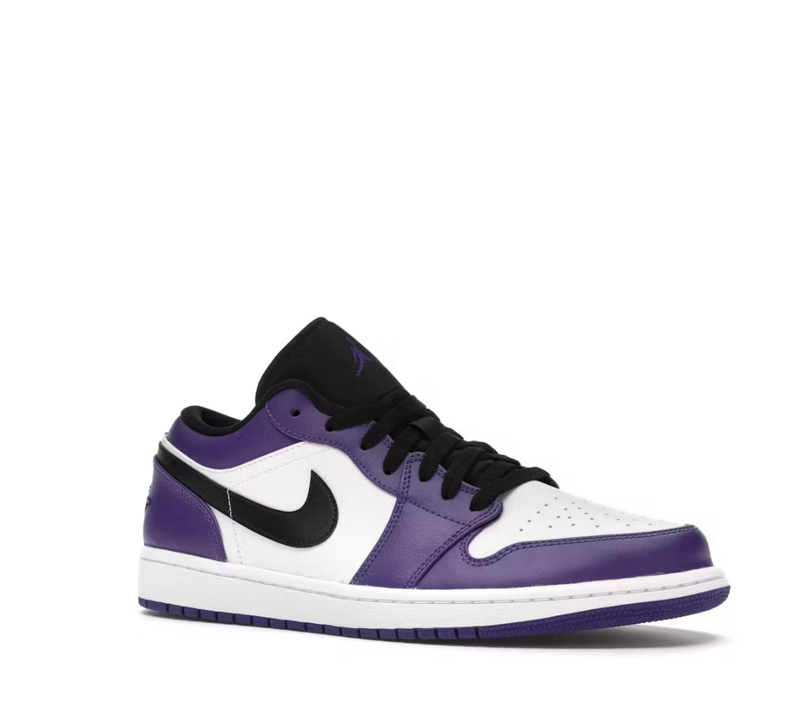 Jordan 1 low court purple white