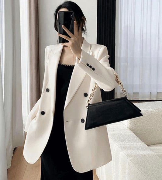 Women’s 2 button long elegant formal blazer