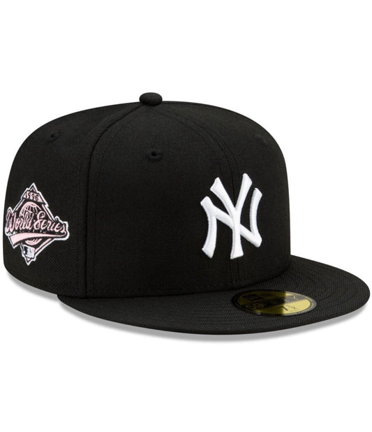 New York Yankee New Era black World Series 59Fifty paisley underbill fitted hat