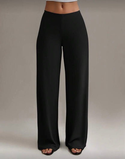 Solid colour elegant  loose stringless pants for women