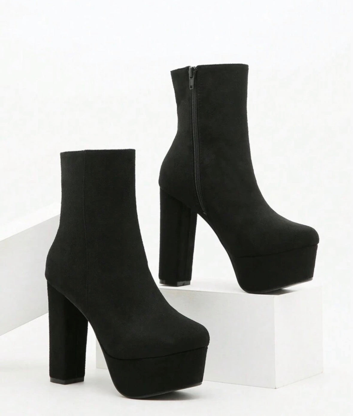 Women's Fashion Versatile Commute Chunky Heel Knee-High Boots For Christmas