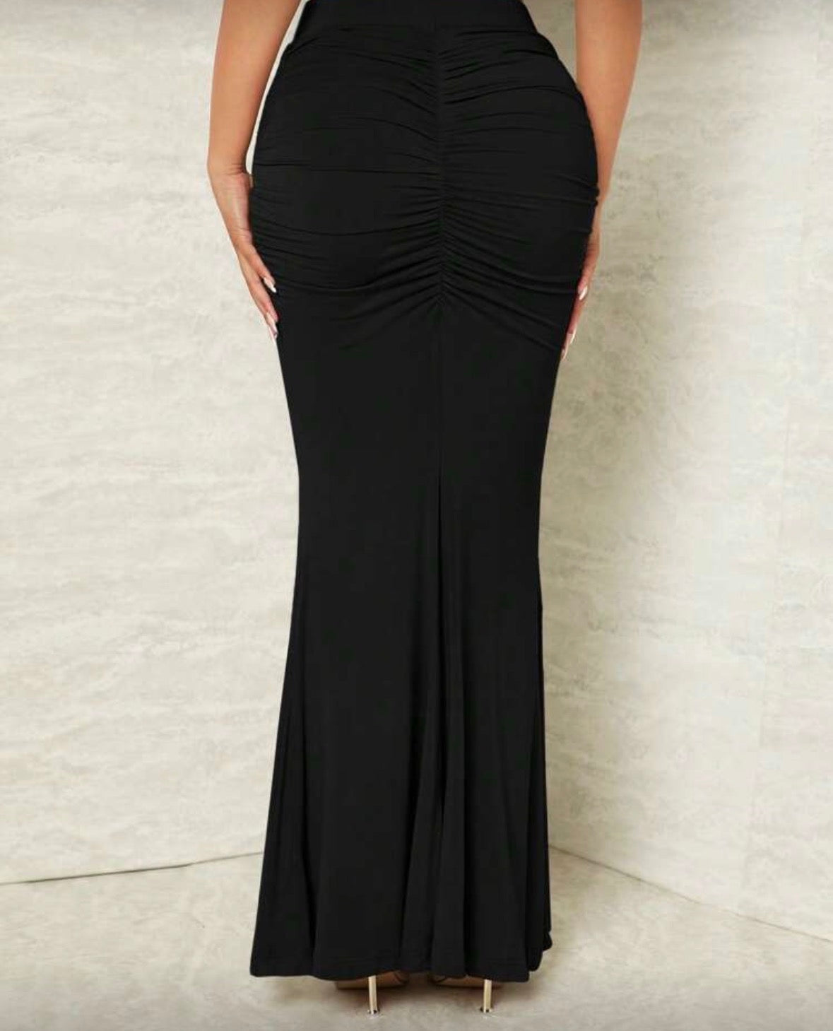 Sexy Ruched High Waist Mermaid Skirt