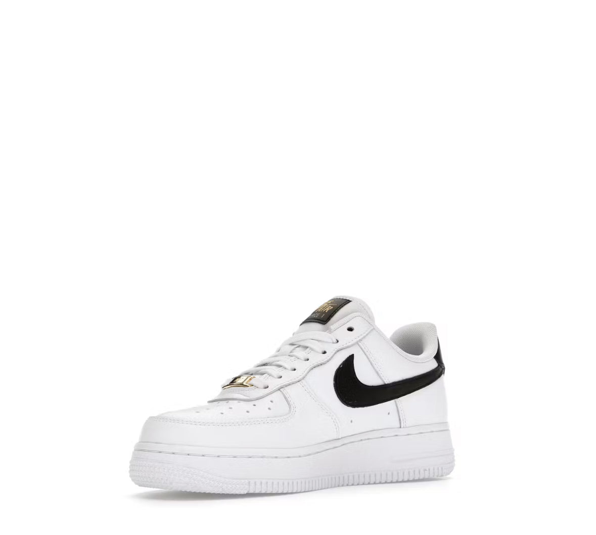Nike Air Force 1 Low ‘07 Esseential white black gold mini swoosh
