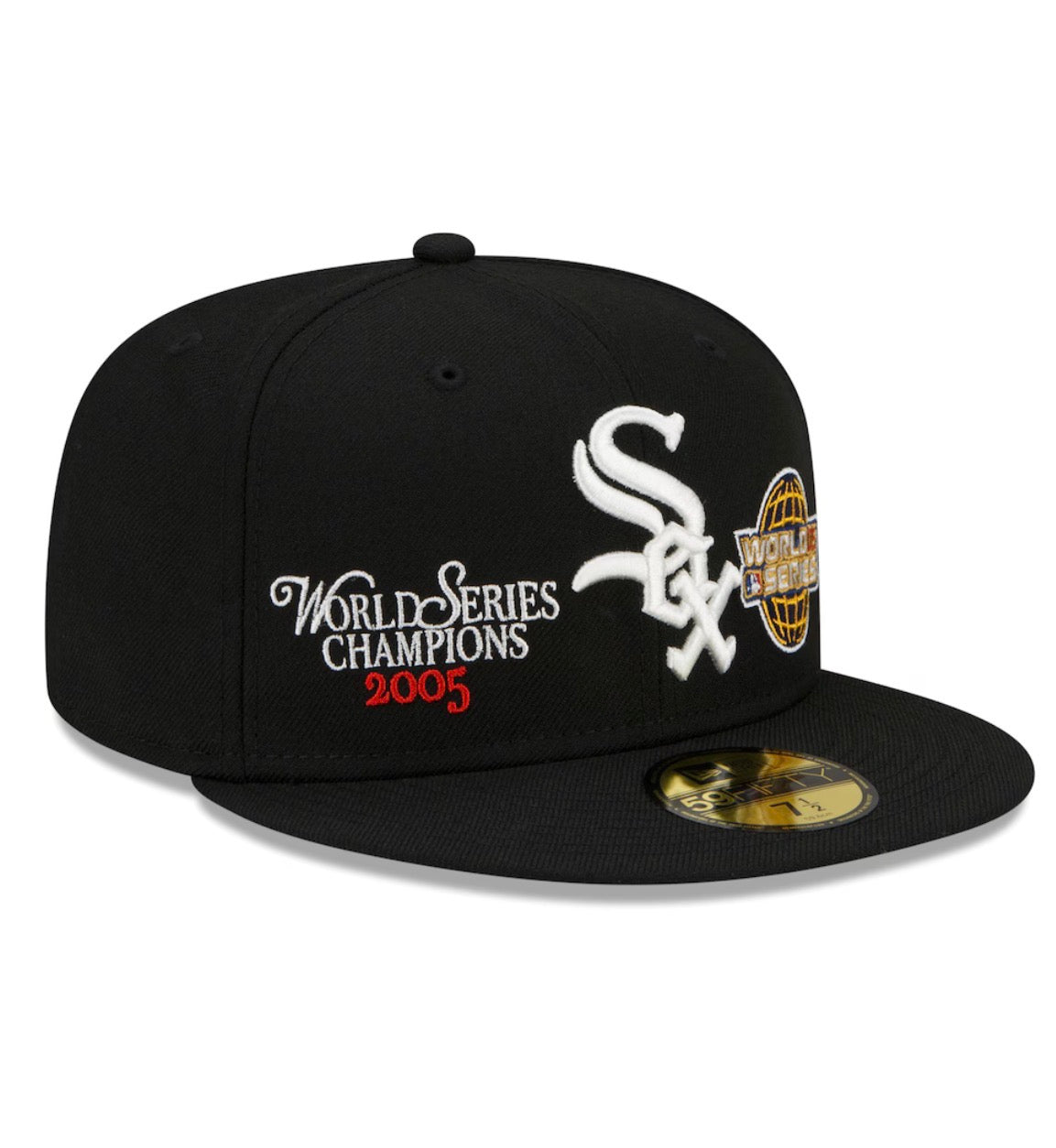 New era Black Chicago White Sox 2005 World Series champions 59Fifty Fitted hat