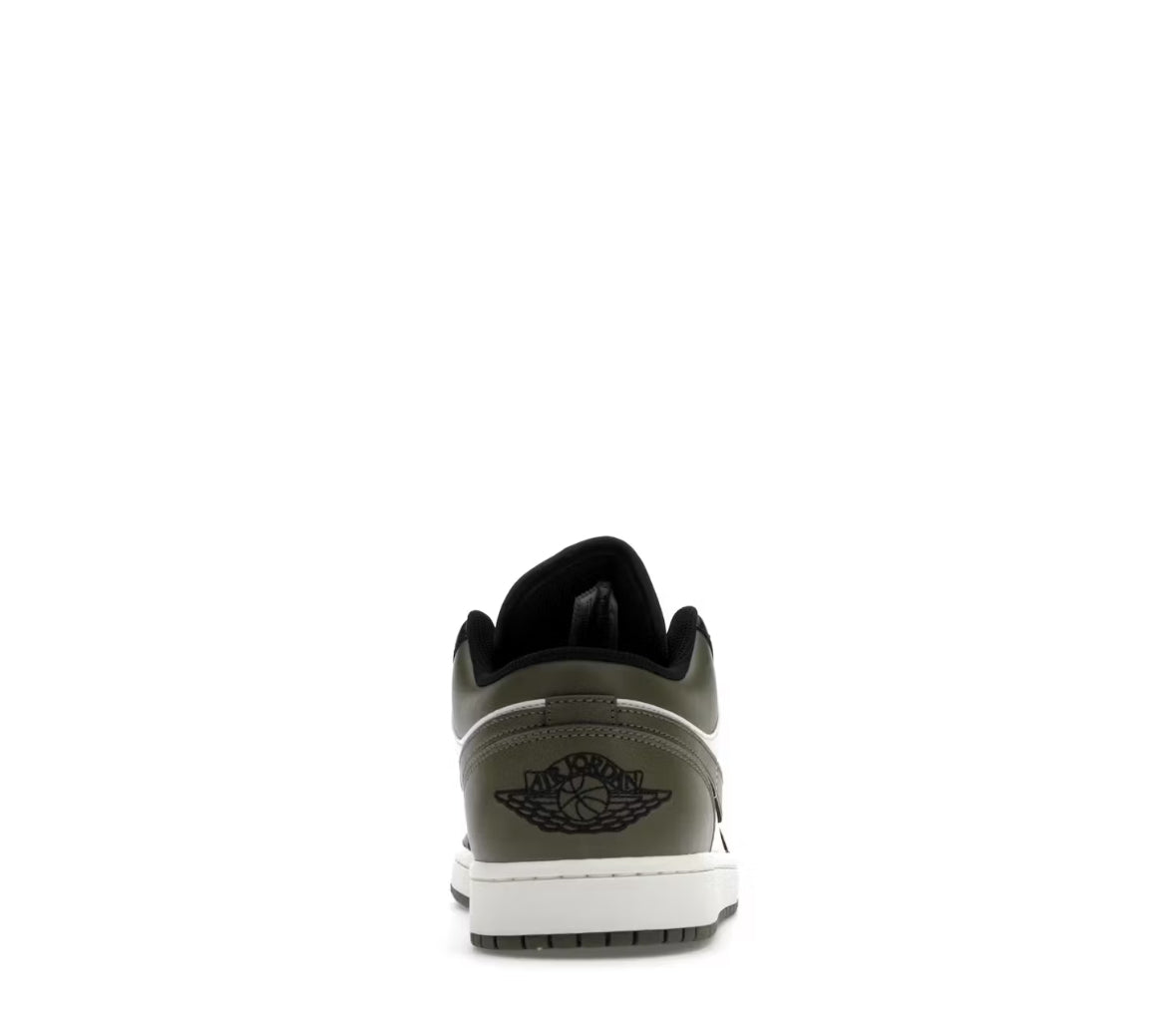Jordan 1 low black toe medium Olive