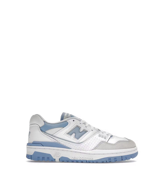 New Balance 550 white blue haze rain cloud