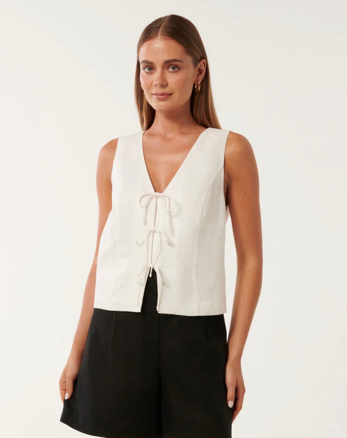 Women’s summer casual solid colour strap tank top