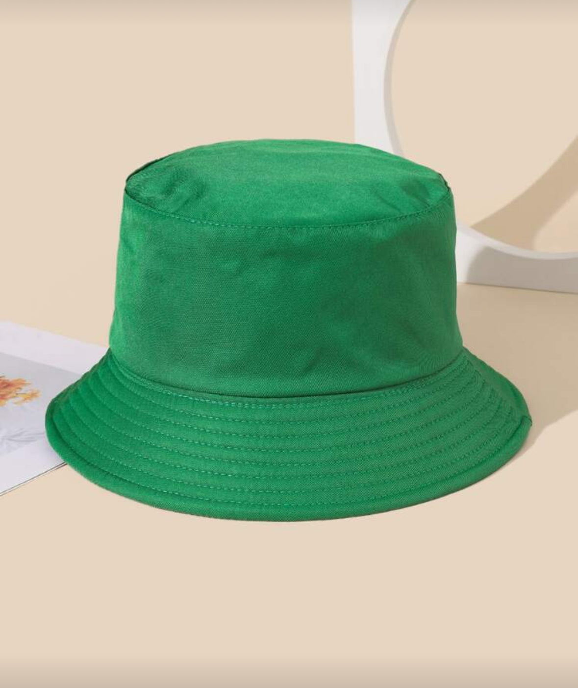 Solid sophisticated bucket hat