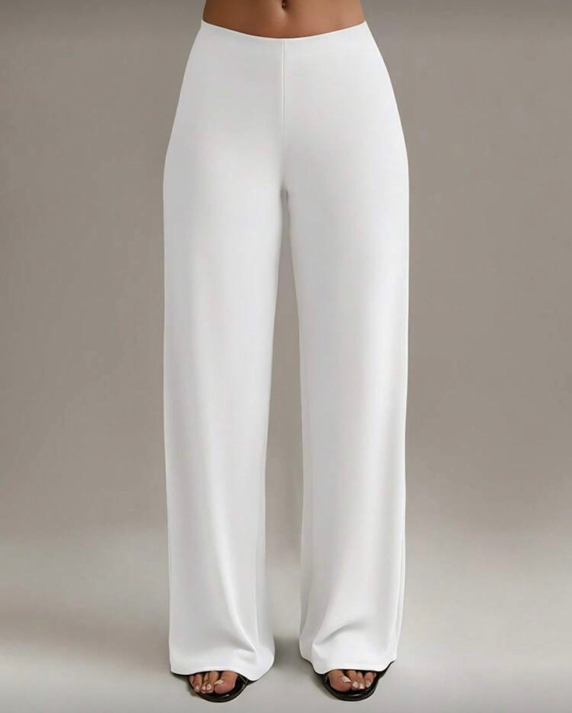 Solid colour elegant  loose stringless pants for women