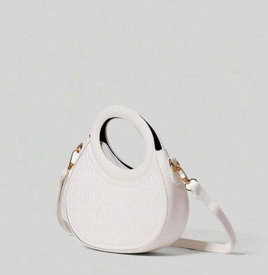 White cute elegant handbag shoulder bag for women